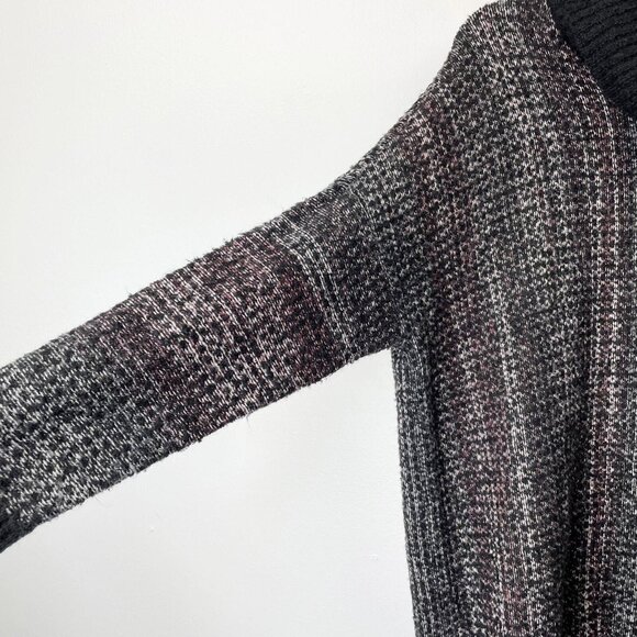 J. Jill Pure Jill Oversized Boxy Sweater XS/S Small Black Mock Neck Tunic - Picture 4 of 10